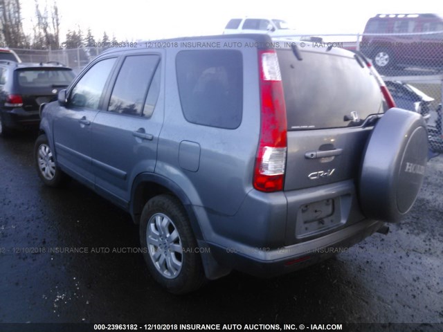 JHLRD78916C012210 - 2006 HONDA CR-V SE/EX GRAY photo 3