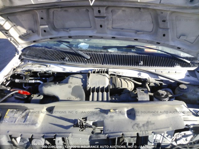 1FTNE2EL4BDA98354 - 2011 FORD ECONOLINE E250 VAN WHITE photo 10