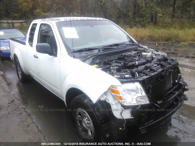 1N6BD0CT7EN720762 - 2014 NISSAN FRONTIER S/SV WHITE photo 1