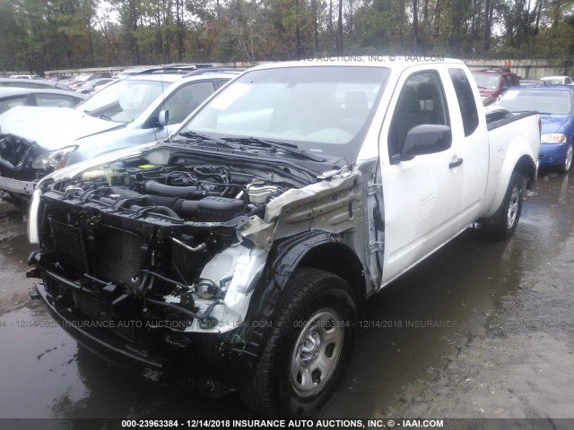 1N6BD0CT7EN720762 - 2014 NISSAN FRONTIER S/SV WHITE photo 2