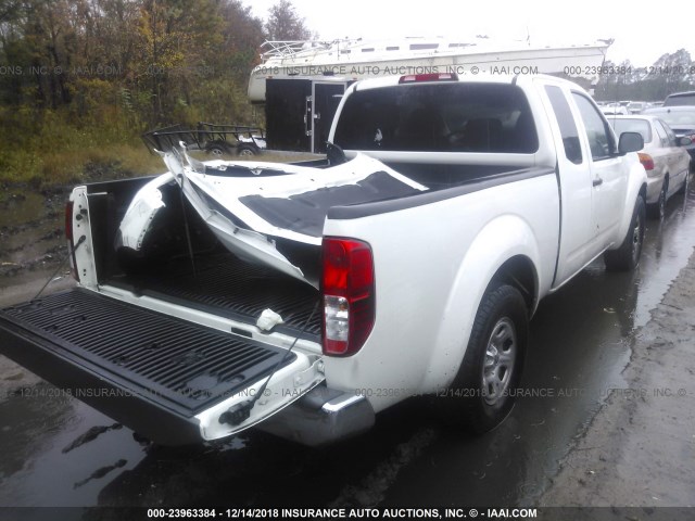 1N6BD0CT7EN720762 - 2014 NISSAN FRONTIER S/SV WHITE photo 4