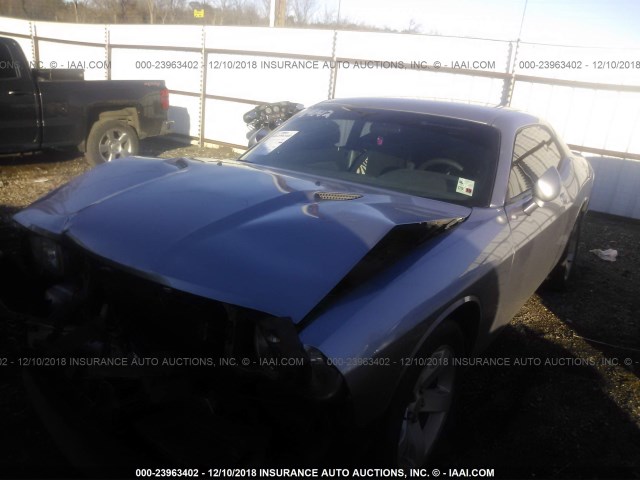 2C3CDYAG1DH723891 - 2013 DODGE CHALLENGER SXT SILVER photo 2