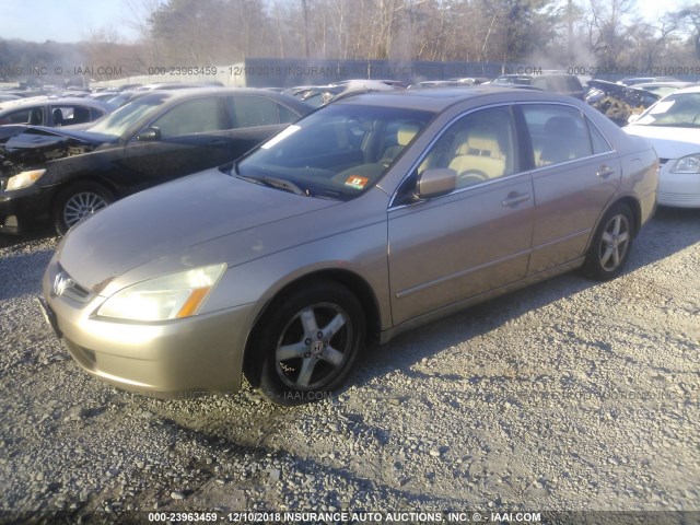 1HGCM56613A084730 - 2003 HONDA ACCORD EX BEIGE photo 2