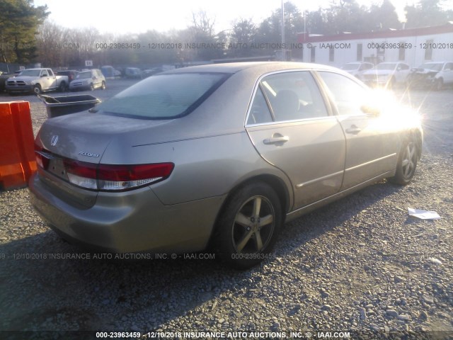 1HGCM56613A084730 - 2003 HONDA ACCORD EX BEIGE photo 4