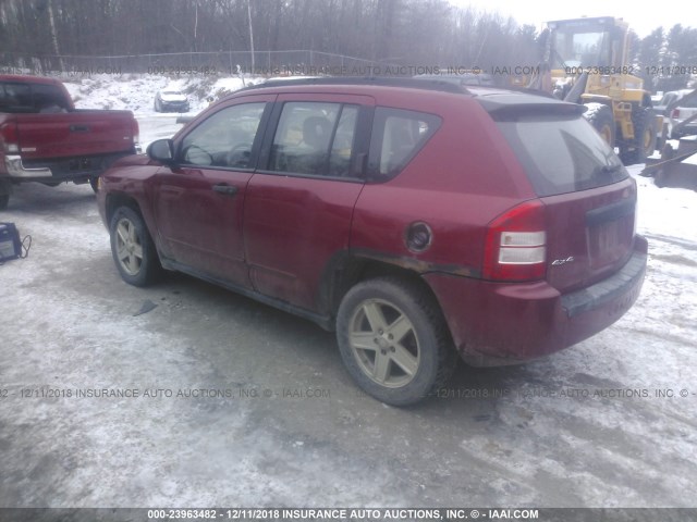 1J8FF47W38D550669 - 2008 JEEP COMPASS SPORT RED photo 3