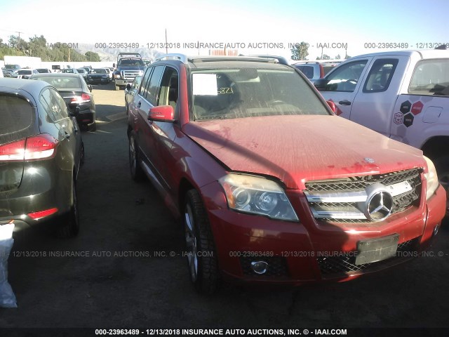 WDCGG8HB9AF266821 - 2010 MERCEDES-BENZ GLK 350 4MATIC RED photo 1