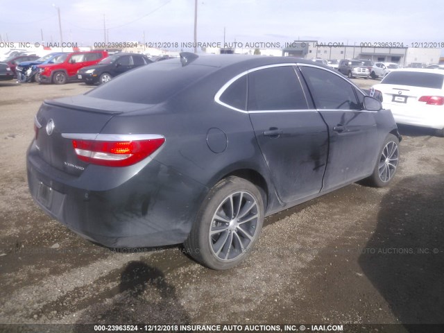 1G4PR5SK5H4106363 - 2017 BUICK VERANO SPORT TOURING GRAY photo 4