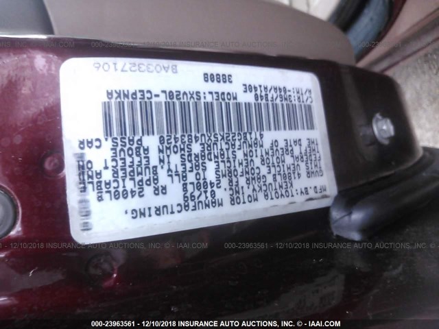 4T1BG22K5XU483420 - 1999 TOYOTA CAMRY CE/LE/XLE RED photo 9