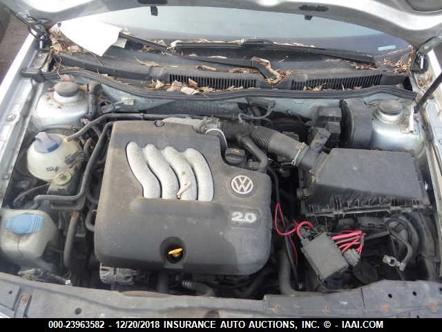 WVWRL61J54W175243 - 2004 VOLKSWAGEN JETTA GL SILVER photo 10