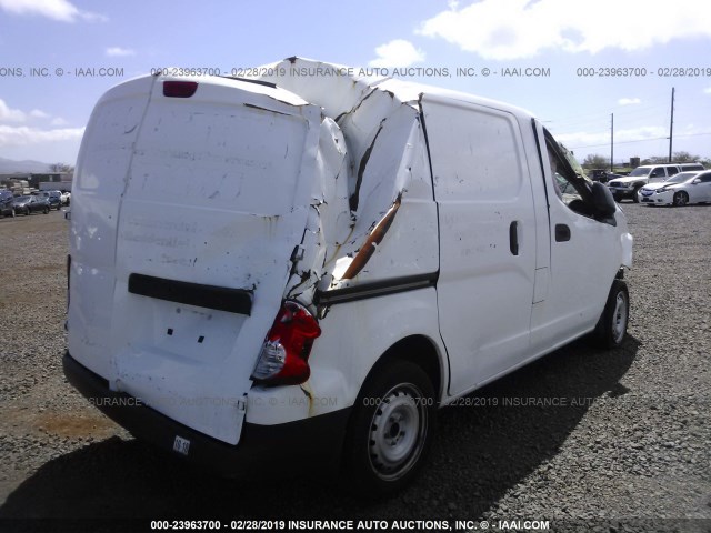 3N6CM0KN6FK733601 - 2015 NISSAN NV200 2.5S/2.5SV WHITE photo 4