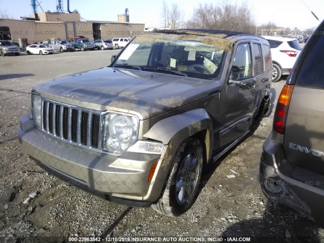 1J4PN5GK5BW530219 - 2011 JEEP LIBERTY LIMITED BEIGE photo 2