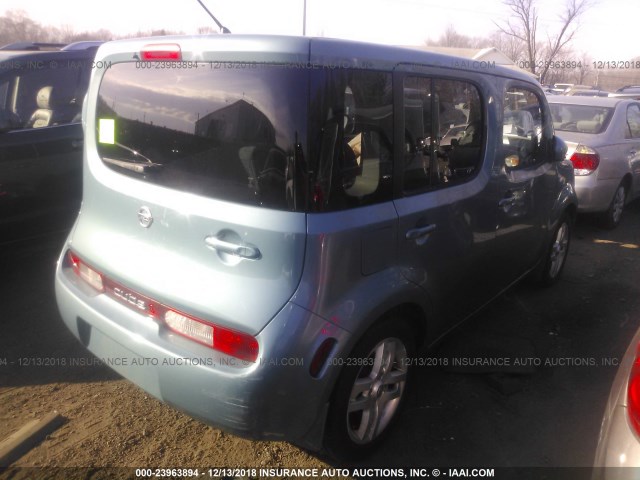 JN8AZ28R49T114690 - 2009 NISSAN CUBE S/SL BLUE photo 4