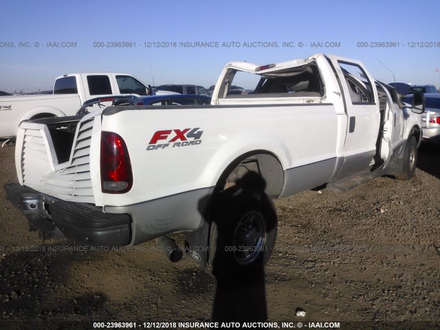 1FTSW31F53EB13218 - 2003 FORD F350 SRW SUPER DUTY WHITE photo 4