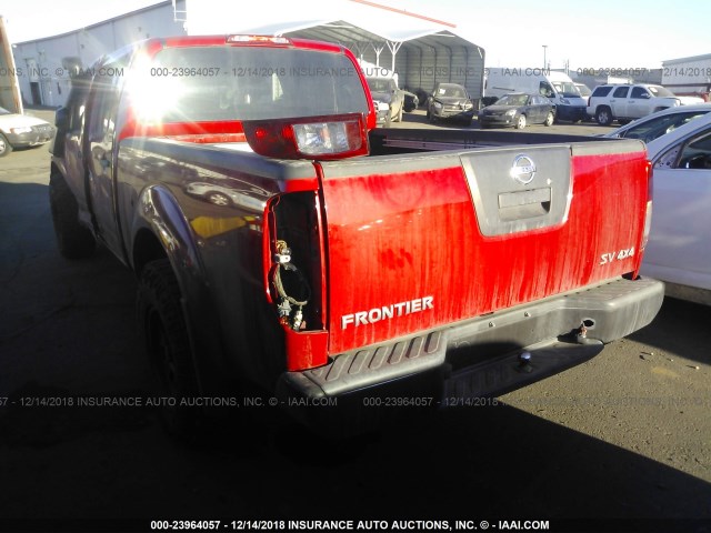 1N6AD0FV9BC432001 - 2011 NISSAN FRONTIER SV/SL RED photo 3
