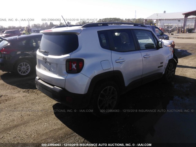 ZACCJABT7GPD33596 - 2016 JEEP RENEGADE LATITUDE GRAY photo 4