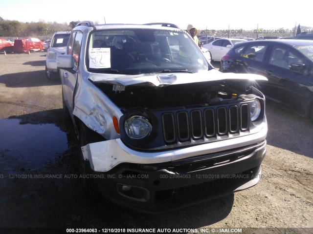 ZACCJABT7GPD33596 - 2016 JEEP RENEGADE LATITUDE GRAY photo 6