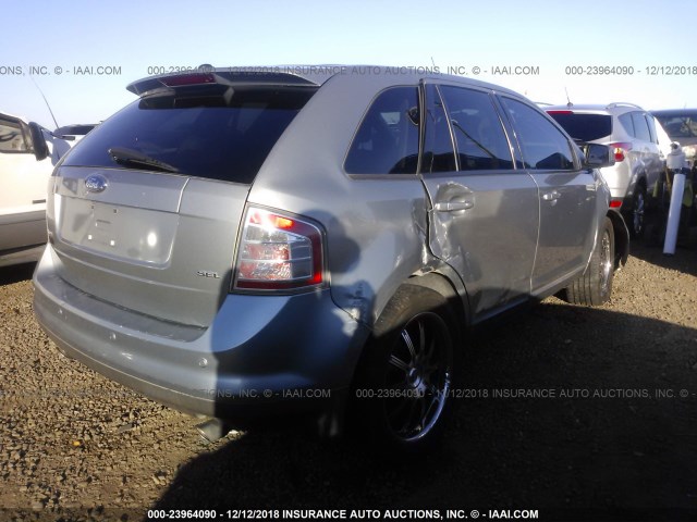 2FMDK38C37BB52757 - 2007 FORD EDGE SEL GRAY photo 4