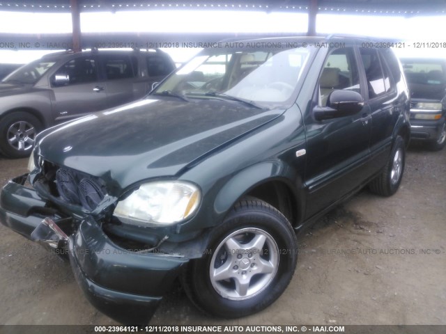 4JGAB54E3YA146699 - 2000 MERCEDES-BENZ ML 320 GREEN photo 2