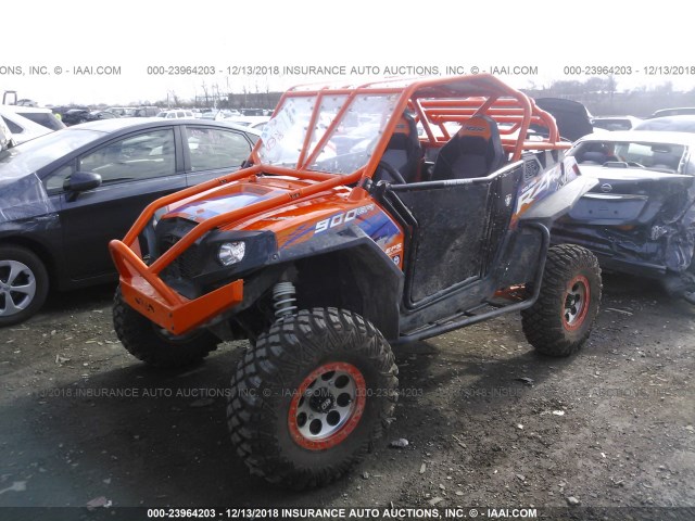 4XAJT9EA6DF681695 - 2013 POLARIS RZR 900 XP EPS ORANGE photo 2