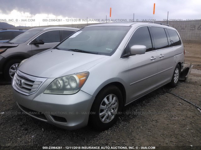 5FNRL38749B025158 - 2009 HONDA ODYSSEY EXL SILVER photo 2