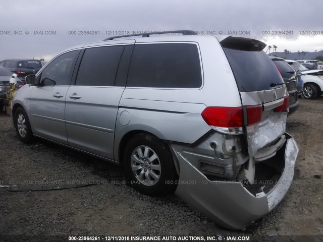 5FNRL38749B025158 - 2009 HONDA ODYSSEY EXL SILVER photo 3