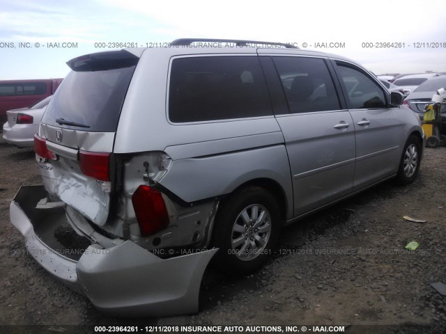 5FNRL38749B025158 - 2009 HONDA ODYSSEY EXL SILVER photo 4