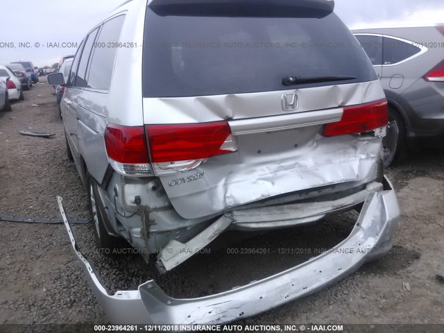 5FNRL38749B025158 - 2009 HONDA ODYSSEY EXL SILVER photo 6