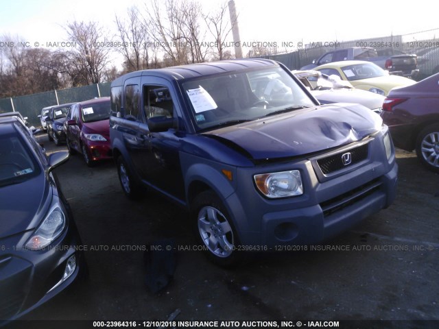 5J6YH28593L049458 - 2003 HONDA ELEMENT EX BLUE photo 1