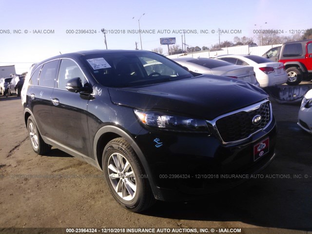 5XYPG4A33KG499464 - 2019 KIA SORENTO LX/L BLACK photo 1