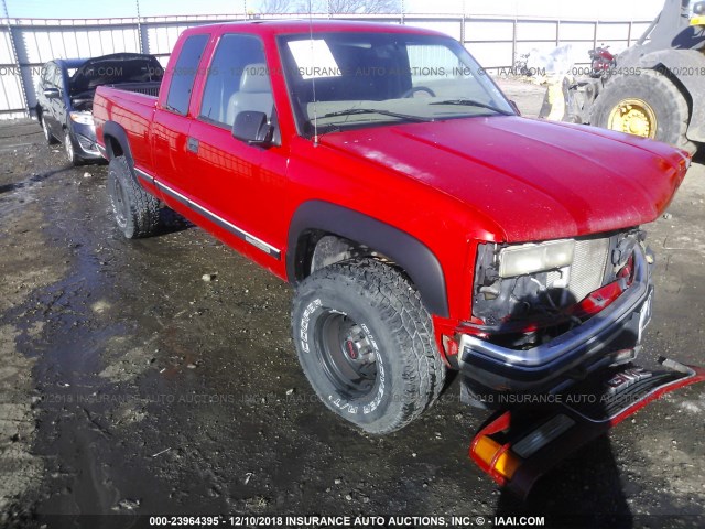 2GTEK19R5V1539555 - 1997 GMC SIERRA K1500 RED photo 1