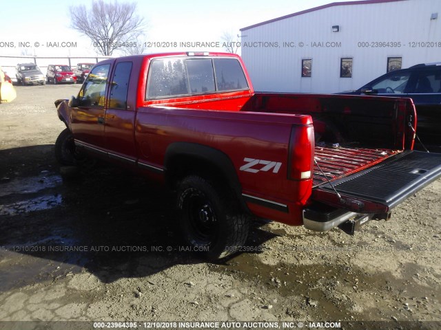 2GTEK19R5V1539555 - 1997 GMC SIERRA K1500 RED photo 3