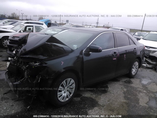 4T4BF1FK0ER349165 - 2014 TOYOTA CAMRY L/SE/LE/XLE Dark Blue photo 2