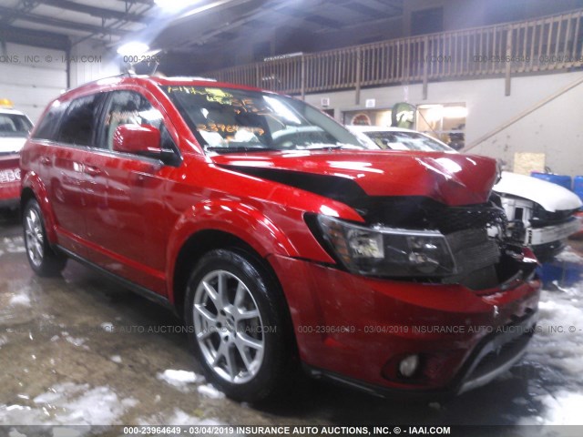 3C4PDDEG9ET154409 - 2014 DODGE JOURNEY R/T RED photo 1