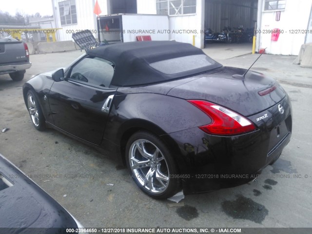 JN1AZ4FH3AM301518 - 2010 NISSAN 370Z BURGUNDY photo 3