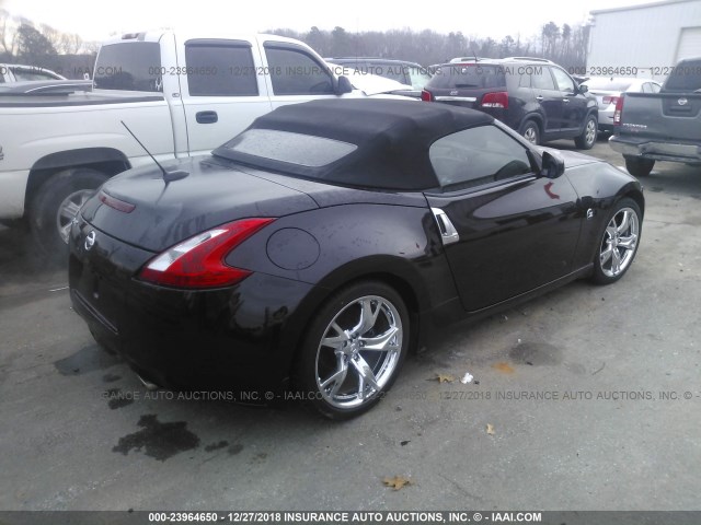 JN1AZ4FH3AM301518 - 2010 NISSAN 370Z BURGUNDY photo 4