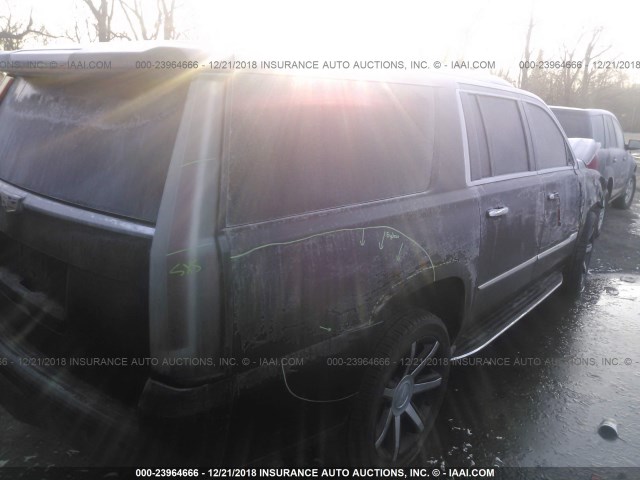 1GYS4JKJ1HR237025 - 2017 CADILLAC ESCALADE ESV PREMIUM LUXURY BLACK photo 4