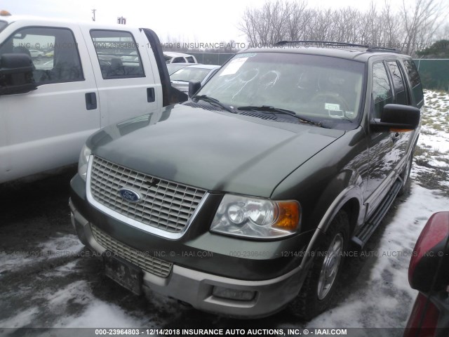 1FMFU18L73LB10285 - 2003 FORD EXPEDITION EDDIE BAUER GREEN photo 2