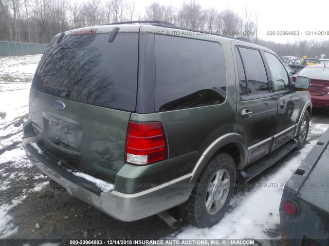 1FMFU18L73LB10285 - 2003 FORD EXPEDITION EDDIE BAUER GREEN photo 4