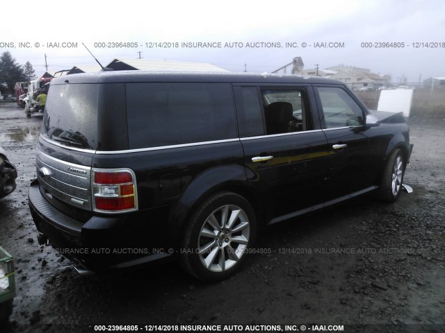 2FMHK6DTXABA76728 - 2010 FORD FLEX LIMITED BLUE photo 4