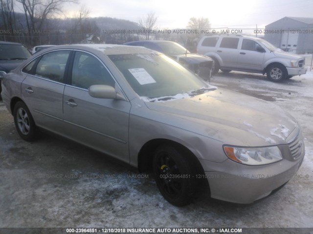 KMHFC46F17A185373 - 2007 HYUNDAI AZERA SE/LIMITED GOLD photo 1