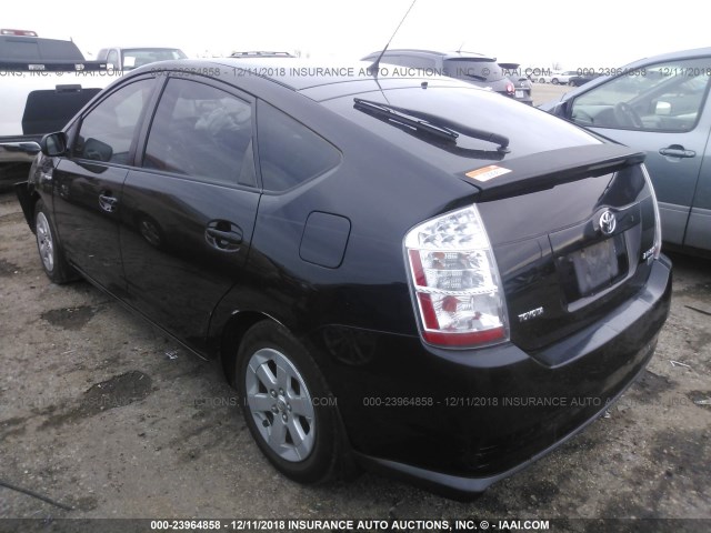 JTDKB20U477090448 - 2007 TOYOTA PRIUS BLACK photo 3