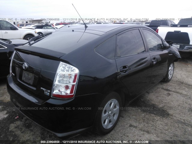 JTDKB20U477090448 - 2007 TOYOTA PRIUS BLACK photo 4