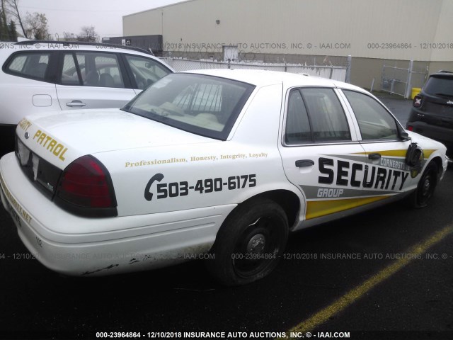 2FABP7BV4AX102593 - 2010 FORD CROWN VICTORIA POLICE INTERCEPTOR WHITE photo 4