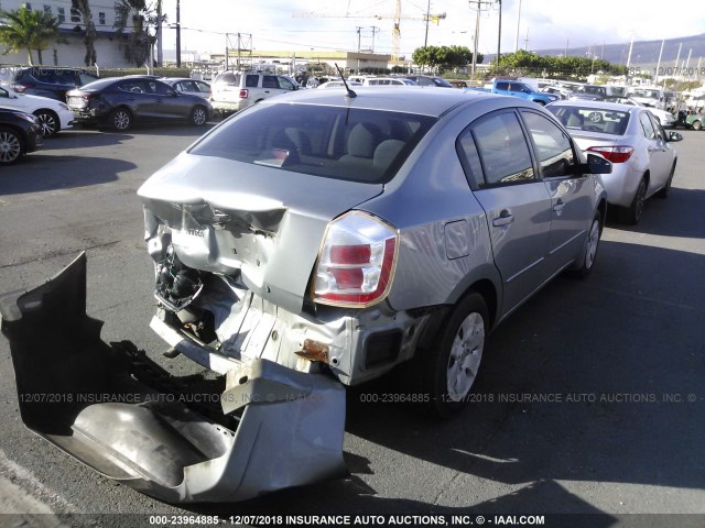 3N1AB61EX8L711878 - 2008 NISSAN SENTRA 2.0/2.0S/2.0SL GRAY photo 4