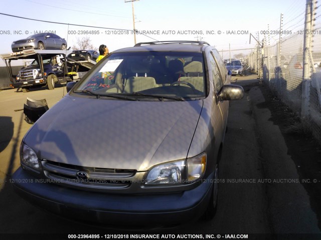 4T3ZF13C1YU234317 - 2000 TOYOTA SIENNA LE/XLE TAN photo 2