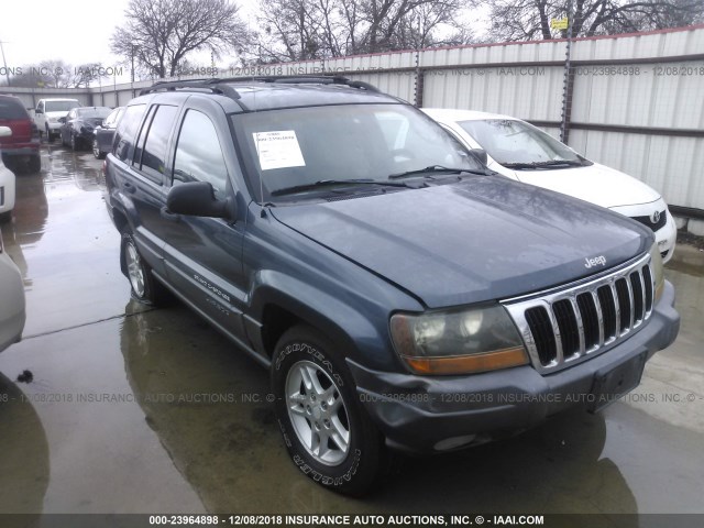 1J4GX48S22C137346 - 2002 JEEP GRAND CHEROKEE LAREDO GRAY photo 1