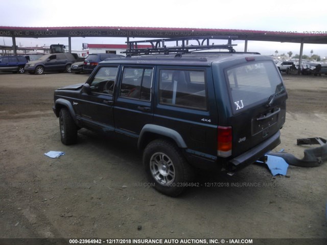 1J4FJ68S2WL212528 - 1998 JEEP CHEROKEE SPORT/CLASSIC Zielony zdjęcie 3