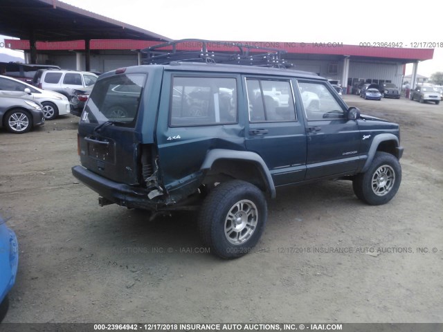 1J4FJ68S2WL212528 - 1998 JEEP CHEROKEE SPORT/CLASSIC GREEN photo 4