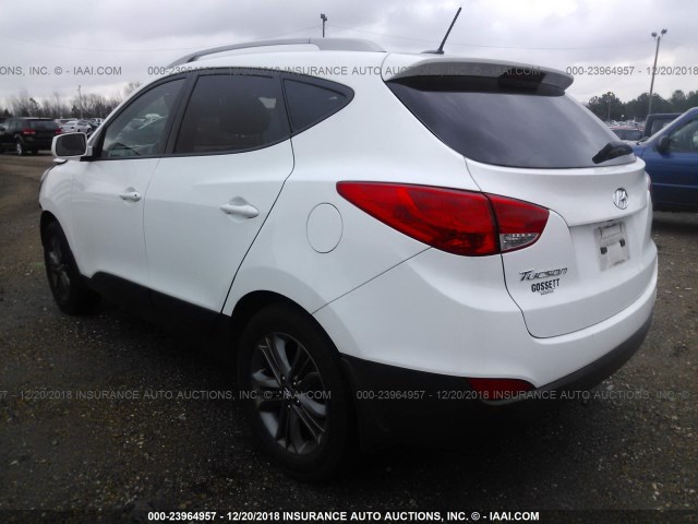 KM8JU3AG8FU983562 - 2015 HYUNDAI TUCSON LIMITED/SE WHITE photo 3