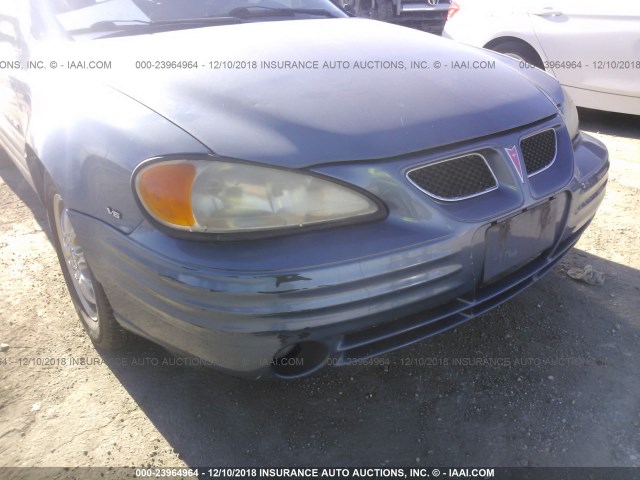 1G2NE52E0XC545464 - 1999 PONTIAC GRAND AM BLUE photo 6